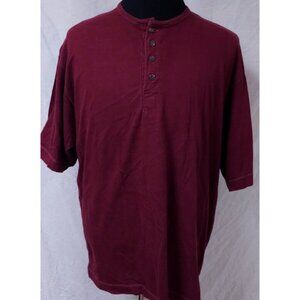 American Crusader Mens Medium Red Short Sleeve Comfort Utility Work Polo Shirt